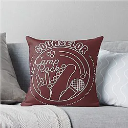 Camp Rock Counselor Throw Pillow