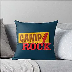 Camp Rock Throw Pillow