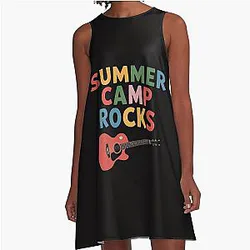 Summer Camp Staff Director Kids A-Line Dress