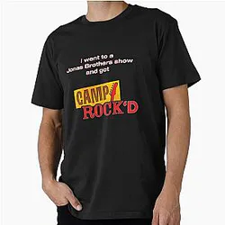 I went to a Jonas Brothers show and got a Camp Rock premium T-shirt