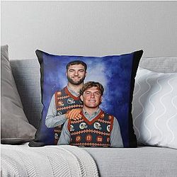 Jaxson Dart Cam New York Football T-Shirt Step Brothers Ugly Christmas Sweater Throw Pillow
