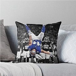Vintage Football Fan Shirt: Cam Skattebo 90s Style Throw Pillow