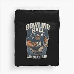 Vintange Football Tee Shattebo NY Giants Graphic Duvet Cover