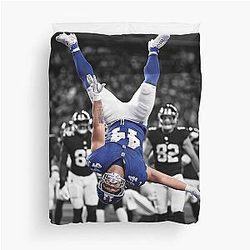 Vintage Football Fan Shirt Cam Skattebo II 90s Style Duvet Cover