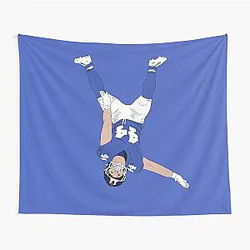 Cam Skattebo Upside Down Flip Minimalist Tapestry