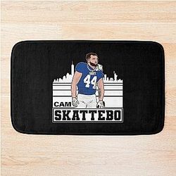 Cam Skattebo New York Skyline Football Bath Mat