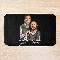 Jaxson Dart & Cam Skattebo Step Brothers Bath Mat