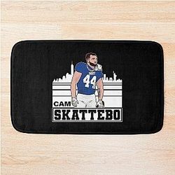 Cam Skattebo New York Skyline Football Mat
