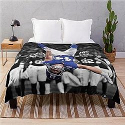 Vintage Football Fan Shirt: Cam Skattebo II 90's Style Throw Blanket