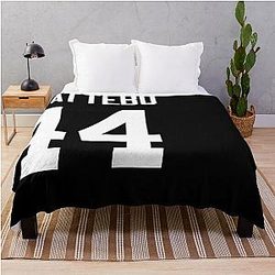 Cam Skattebo 44 Giants Throw Blanket