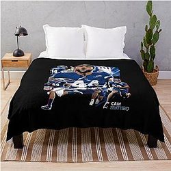 Cam Skattebo New York Flag Throw Blanket