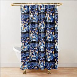 Cam Skattebo Graphics Giants Football Arizona State Sun Devils Shower Curtain
