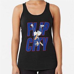 Cam Skattebo Flip City Ny Giants Racerback Tank Top