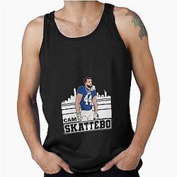Cam Skattebo New York Skyline Football Fan Tank Top