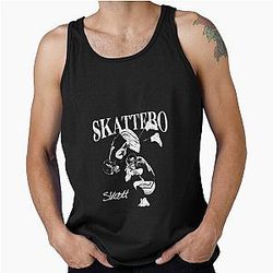 Cam Skattebo Vintage 90s B & W Tank Top