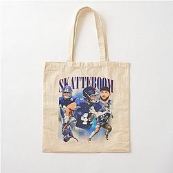 Cam Skattebo Ny Giants Cotton Tote Bag