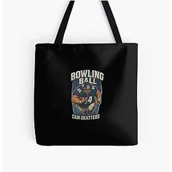 Vintage Football Cam NY Giants Graphic All Over Print Tote Bag