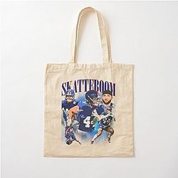 Cam Skattebo Ny Giants Cotton Tote Bag