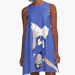 Cam Skattebo Upside Down Flip Celebration A-Line Dress