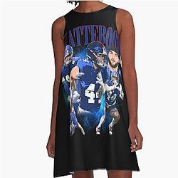 Cam Skattebo Ny Giants A-Line Dress