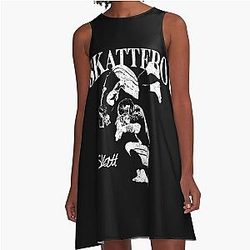 Cam Skattebo Vintage 90s B&W A-Line Dress