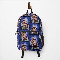 Jaxson Dart Cam Skattebo New York Football T-Shirt and Brothers Ugly Christmas Sweater Backpack