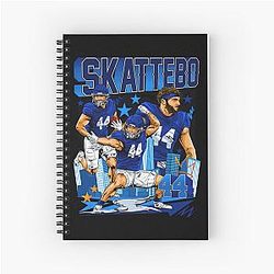 Cam Skattebo Giants Football Arizona State Sun Devils Spiral Notebook