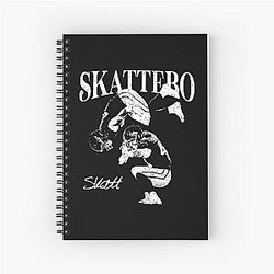 Cam Skattebo 90s BnW Spiral Notebook