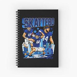 Cam Skattebo Graphic Arizona State Sun Devils Giants Football Spiral Notebook