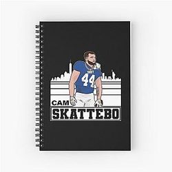 Cam Scarf New York Skyline Football Notebook