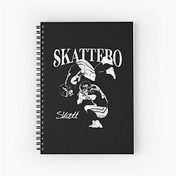 Cam Skattebo Vintage 90s B&W Spiral Notebook