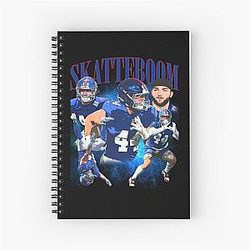 Cam Skattebo Ny Giants Spiral Notebook
