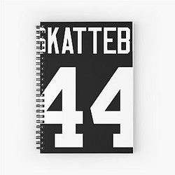 Cam Skattebo Giants Spiral Notebook