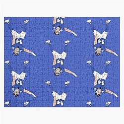 Cam Skattebo Upside Down TD Minimalist Jigsaw Puzzle Celebration