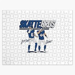 Skattebros Jaxson Dart and Cam Skattebo New York Giants Jigsaw Puzzle