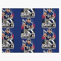 Cam Skattebo New York Giants Fan Art Jigsaw Puzzle
