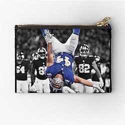 Vintage Football Fan Cam Skattebo II 90s Style Zipper Pouch