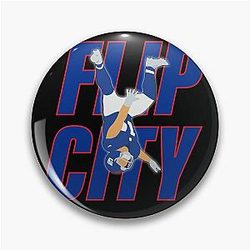 Cam Skattebo at Flip City with the New York Giants Pin
