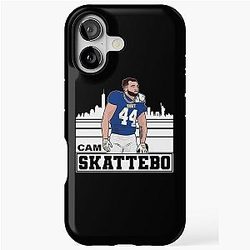 Cam Skattebo New York Skyline Football Case