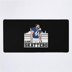 Cam Skattebo New York Skyline Football Mat