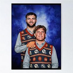 Jaxson Dart Cam Skattebo New York Football T Shirt Step Brothers Ugly Christmas Sweater Poster