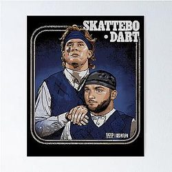 Cam Skattebo Jaxson Dart New York Step Brothers Poster