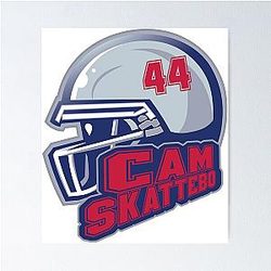 Best Cam Skattebo Football Player Poster