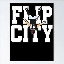 Flip City Skattebo New York Giants Poster