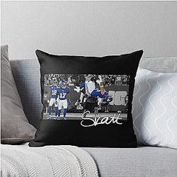 Cam Skattebo Backflip Celebration Throw Pillow