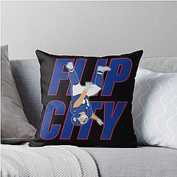 Cam Skattebo Flip City Giants Throw Pillow