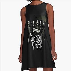 Cannibal Corpse Top Band A-Line Dress