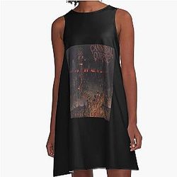 Skeletal Domain A-Line Dress