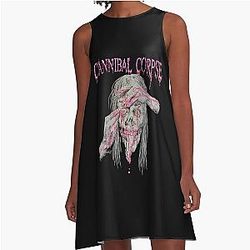 Cannibal Corpse Top Band A-Line Dress