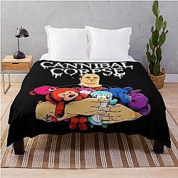 A Gathering of Artistic Cannibal Corpse Throw Blanket